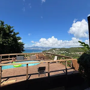 F2 Climatise Piscine Vue Mer Et Montagne Pelee Trois-Ilets Les Trois-Ilets